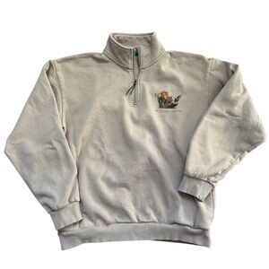 Parks Project Beige Zip-Up Sweater